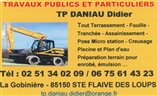 DANIAU Didier travaux publics, aménagement extérieur, enrobé, assainissement, démolition, terrassement SAINTE-FLAIVE-DES-LOUPS 85150